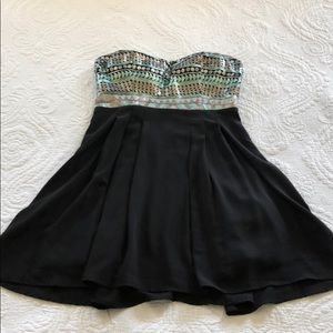Sequence black cocktail dress